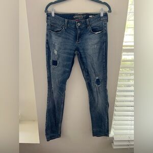 Arizona Jean Company Distressed Blue Skinny Jeans